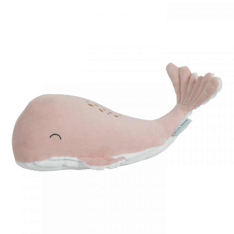 Petite peluche baleine Ocean - Pink - LITTLE DUTCH - Perlin Paon Paon