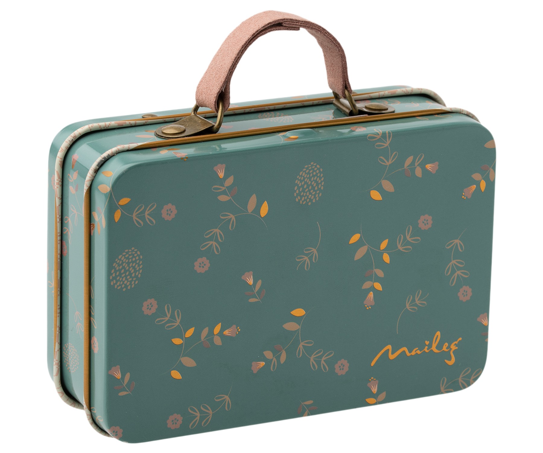 Petite valise en métal - Elia - MAILEG - Perlin Paon Paon